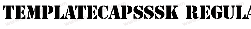 TemplateCapsSSK Regular字体转换